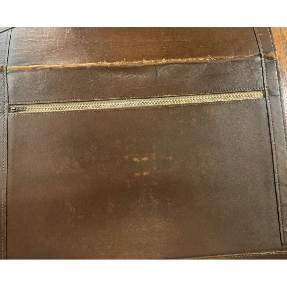Vintage Hartmann Leather Laptop Document Portfolio Envelope Briefcase 1950 Talon
